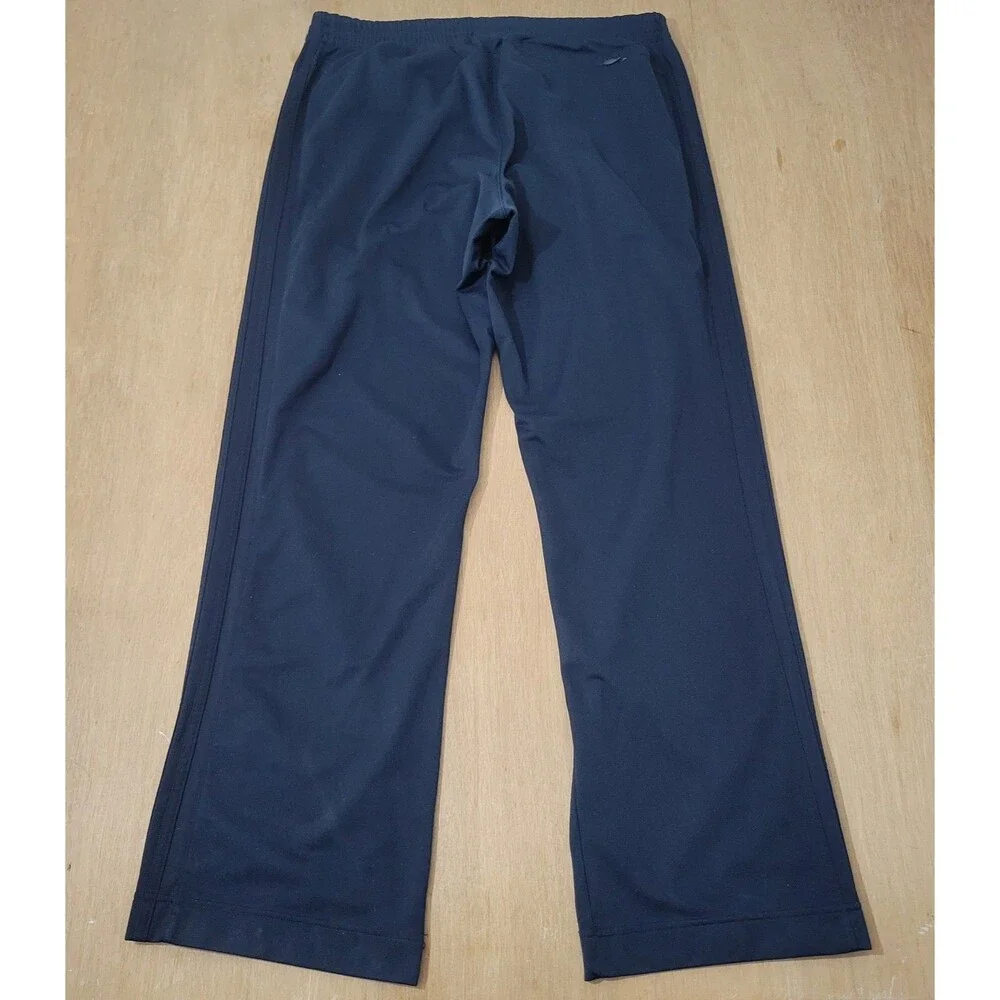 Adidas Navy Blue Performance Sweatpants Large Men's Blue Stripes Side ACTIVE
